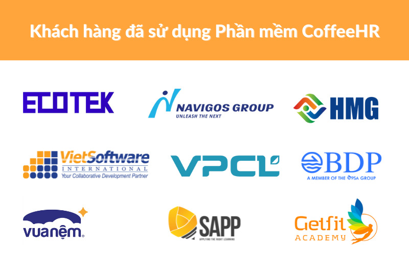 Khách hàng đã sử dụng phần mềm quản lý dữ liệu CoffeeHR
