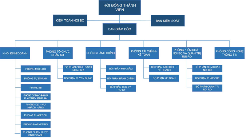 Ví dụ sơ đồ tổ chức của 1 công ty tại Việt Nam